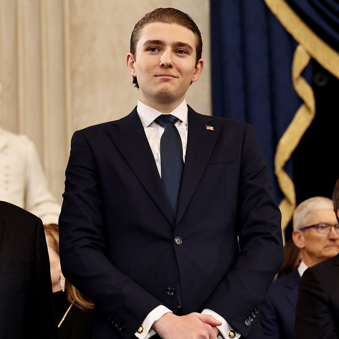Barron Trump durante la investidura del 47.º presidente de Estados Unidos, en la 60ª ceremonia de toma de posesión presidencial celebrada en Washington, DC, el lunes 20 de enero de 2025