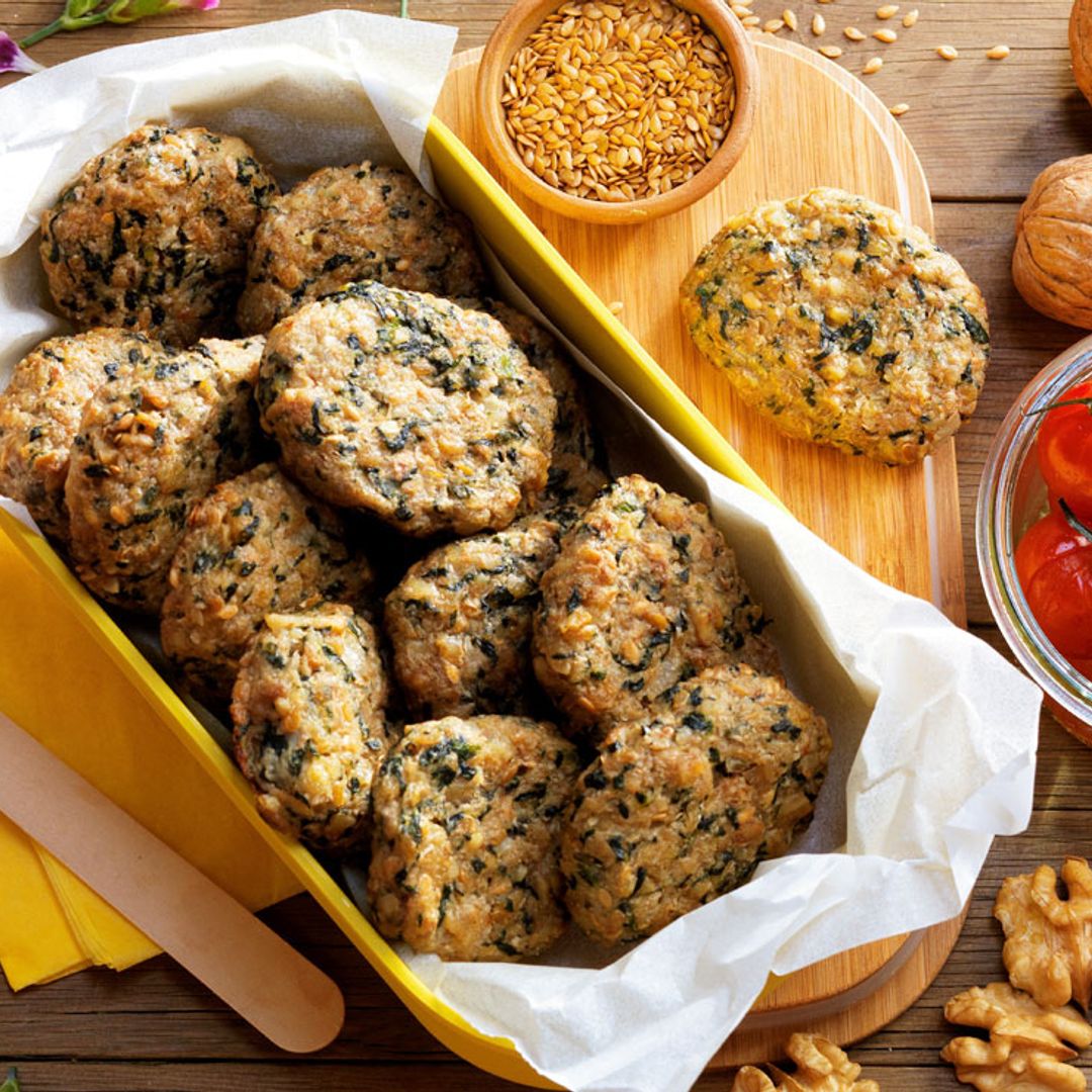 'Nuggets' de coliflor, espinacas y nueces