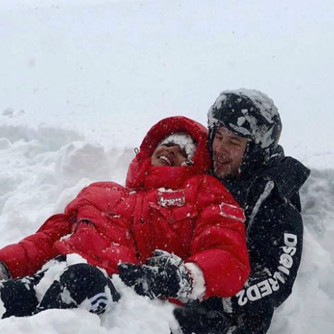 ¡Diversión bajo cero! Priyanka Chopra y Nick Jonas reúnen a sus familias en la nieve