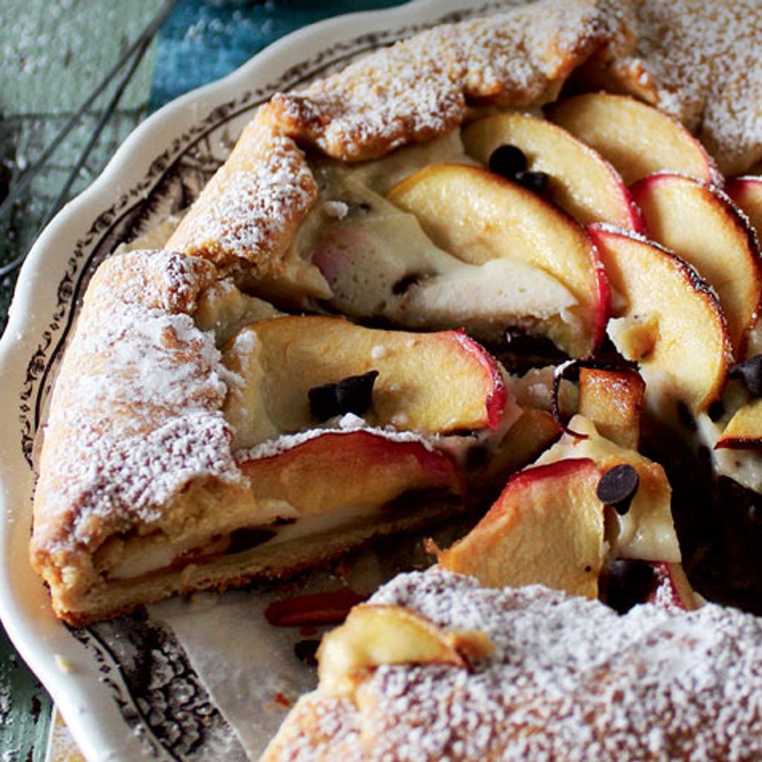'Crostata' de requesón y manzana