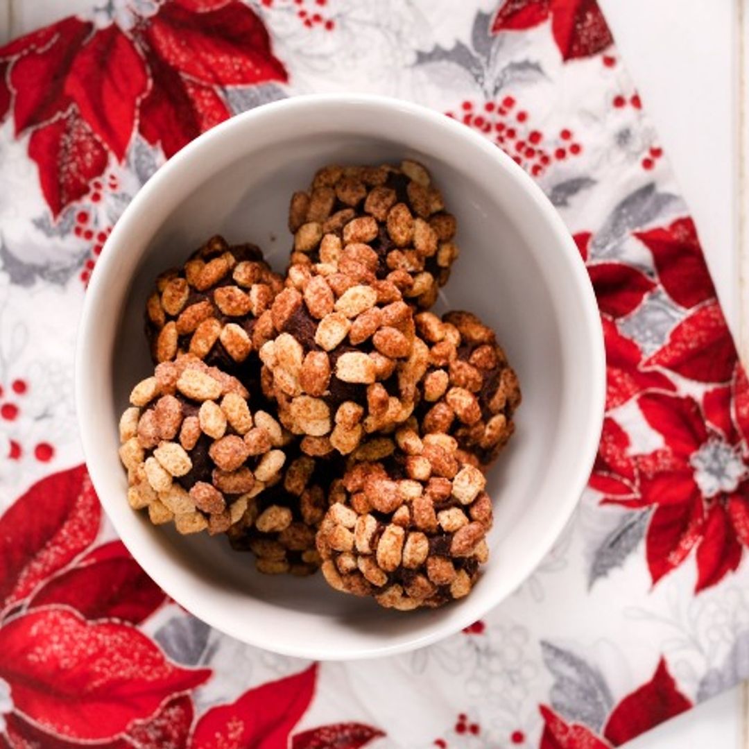 Trufas crujientes de chocolate