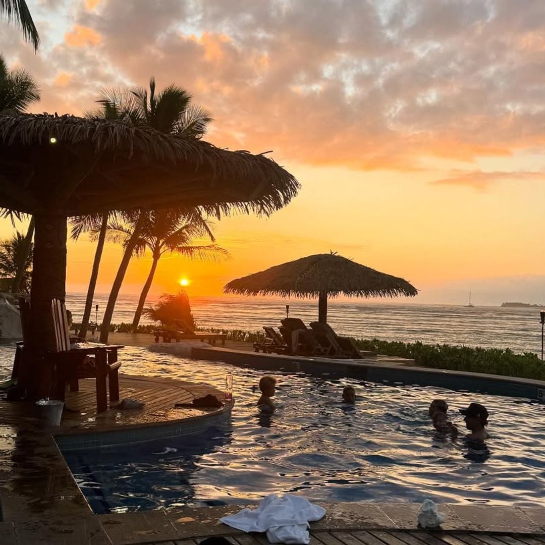 Chris Hemsworth y Elsa Pataky en sus vacaciones en Fiyi