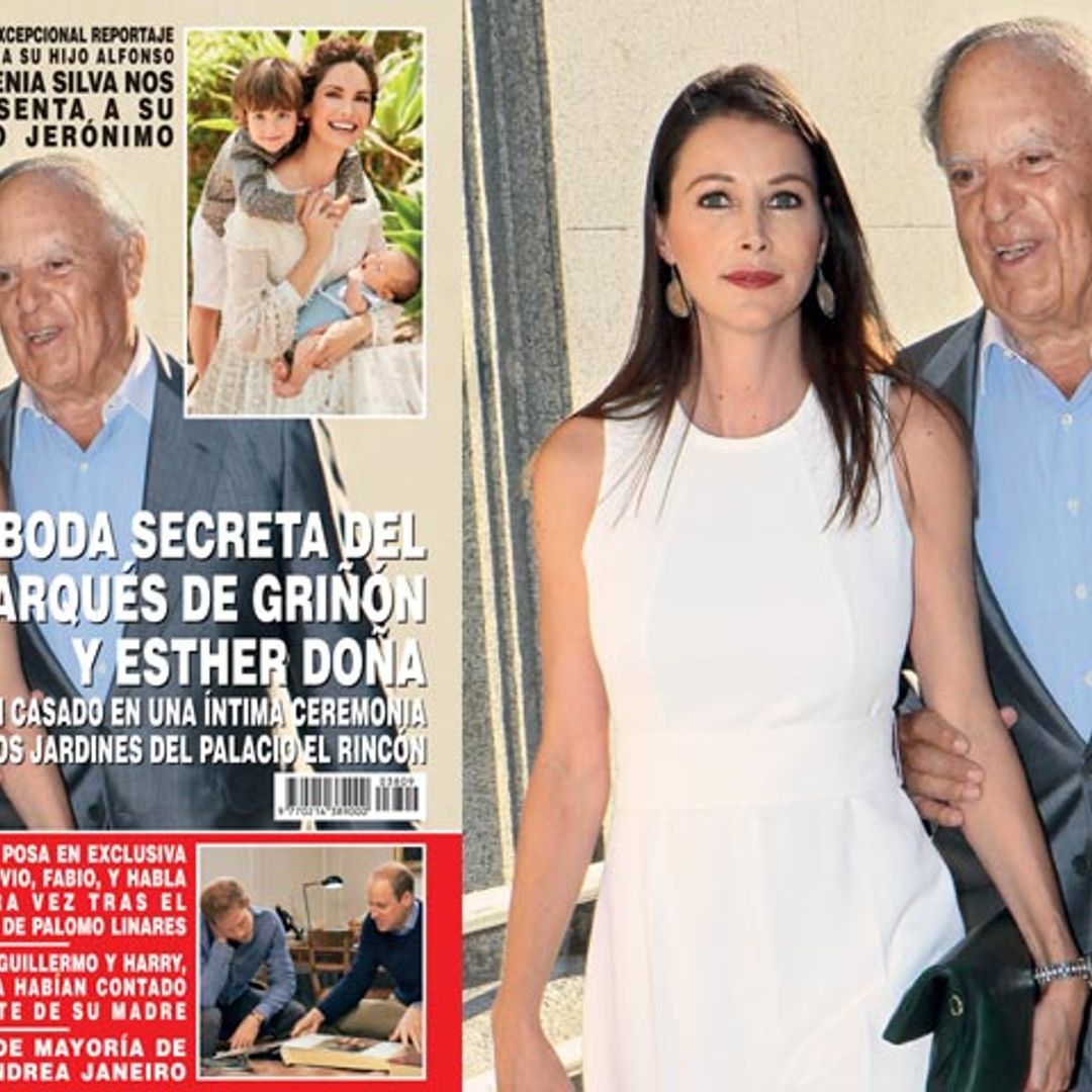 En ¡HOLA!, la boda secreta del Marqués de Griñón y Esther Doña