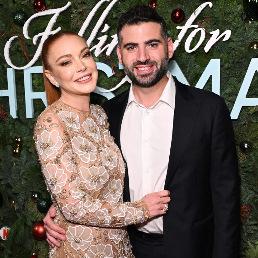 Lindsay Lohan vuelve a la alfombra roja y posa por primera vez con su marido