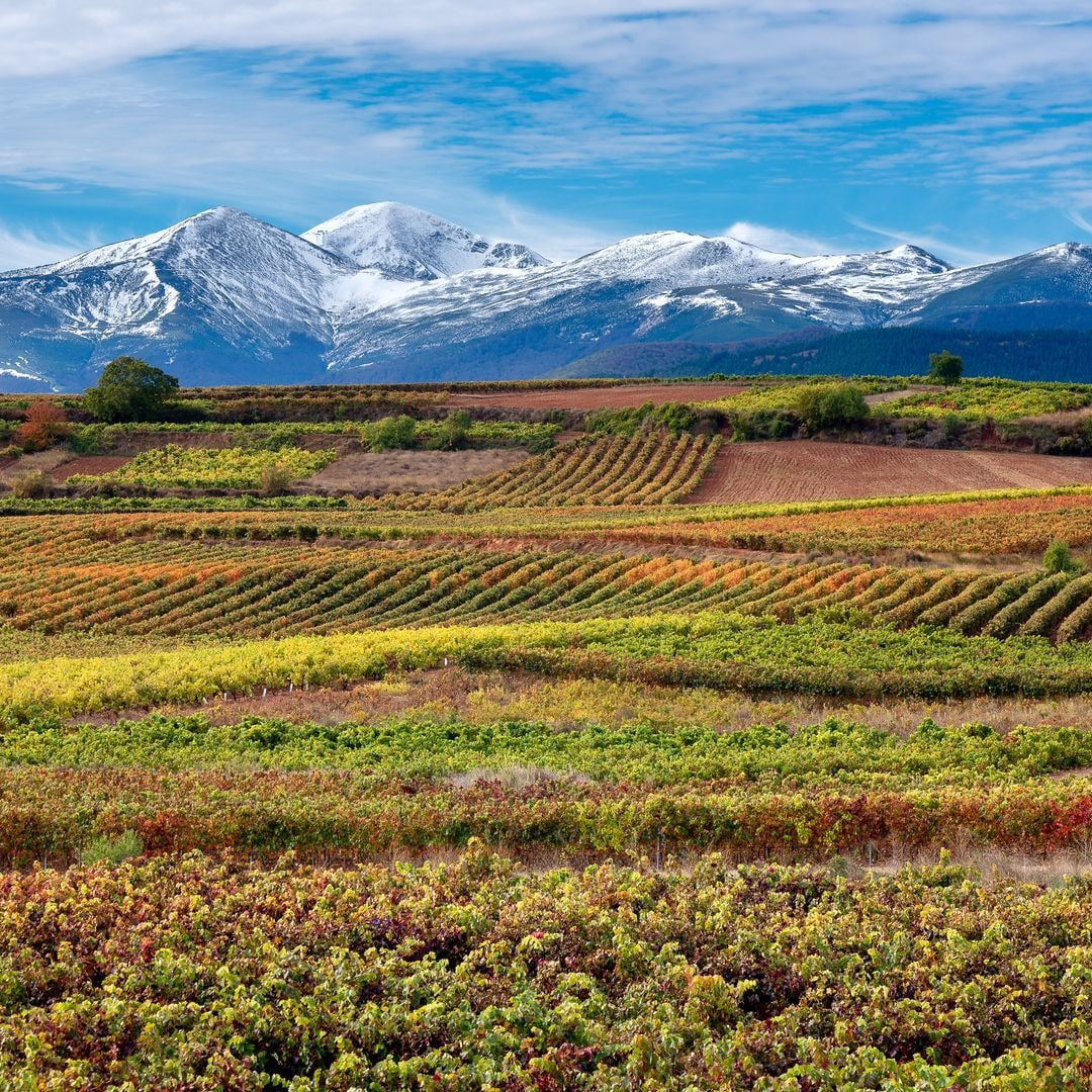 Panorámica de la sierra de la Demanda en otoño, La Rioja
