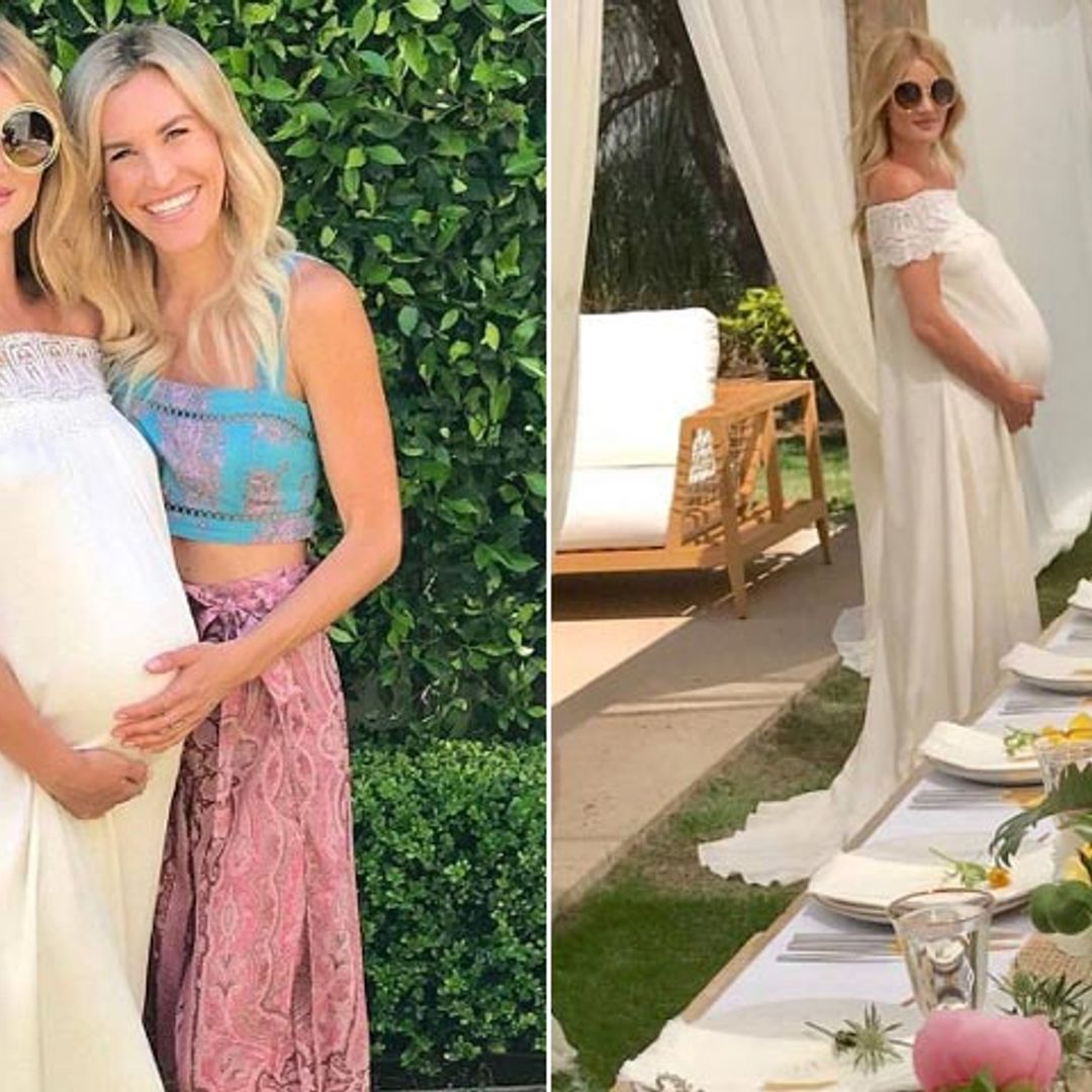 ¡Ya queda menos! Rosie Huntington-Whiteley celebra la 'baby shower' de su bebé