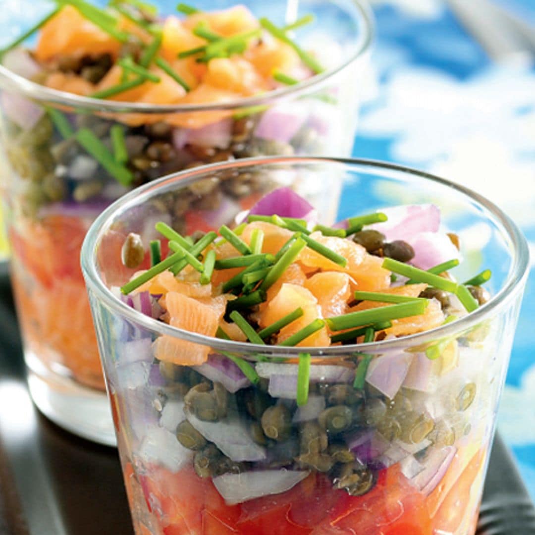 'Chupito' de pescados ahumados