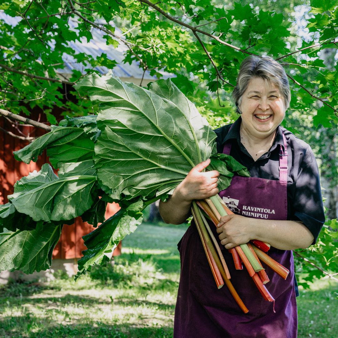 Paula Okkola en su granja, Finlandia