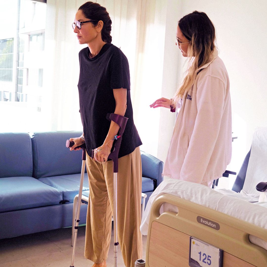 Eugenia Silva tras la operacion de cadera.