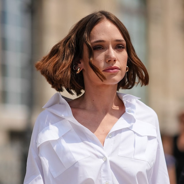 chica con corte de pelo bob en paris