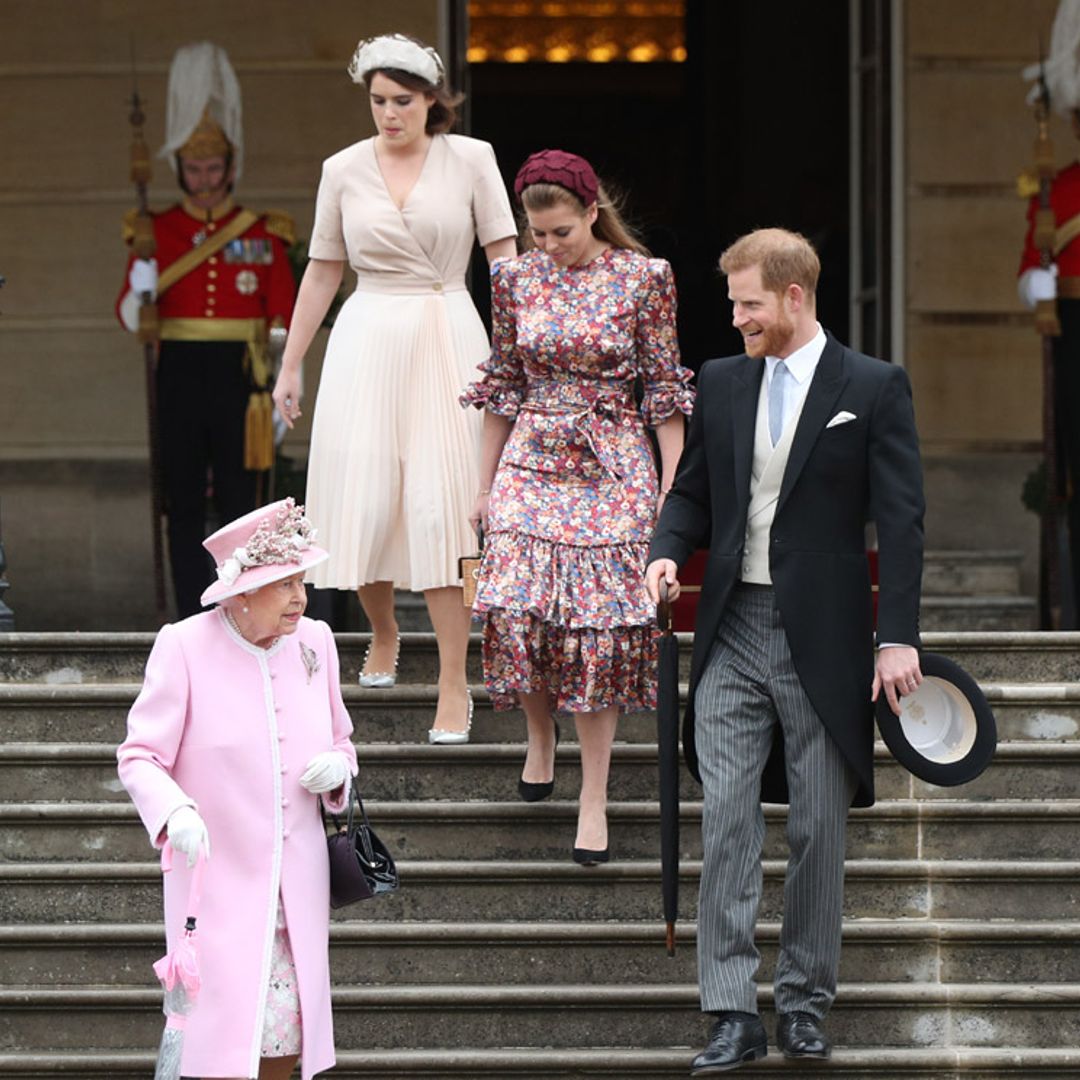 Isabel II de Inglaterra celebra junto al príncipe Harry, pero sin Meghan, la fiesta en el jardín de Buckingham