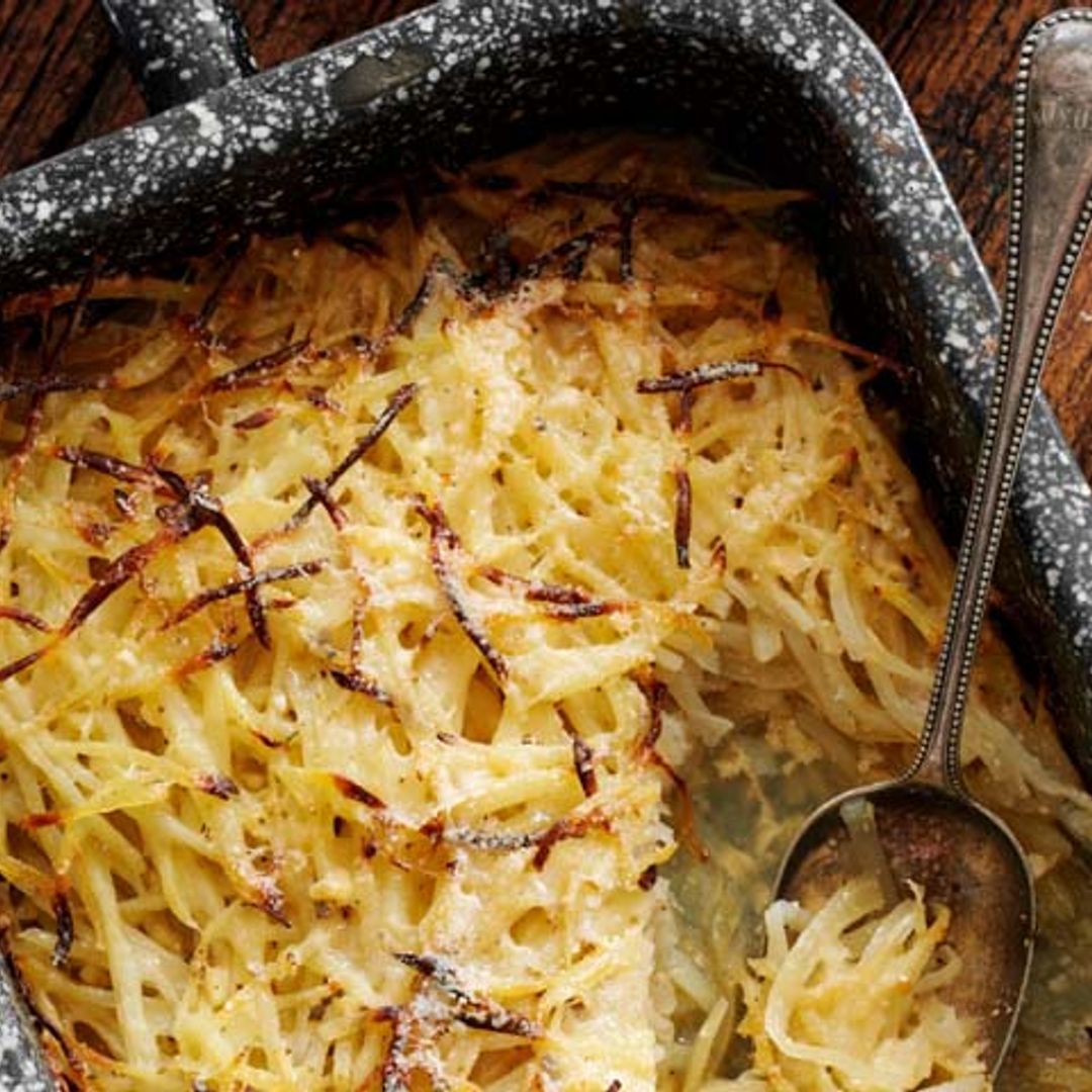 Patatas gratinadas con queso