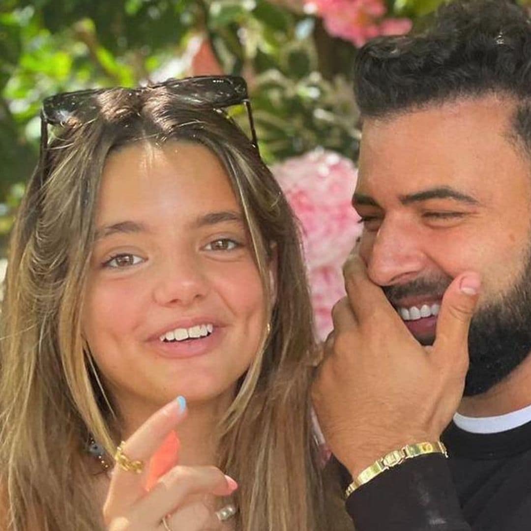 Jencarlos Canela acompaña a Oriana, la hija de Gaby Espino, en su primer facial