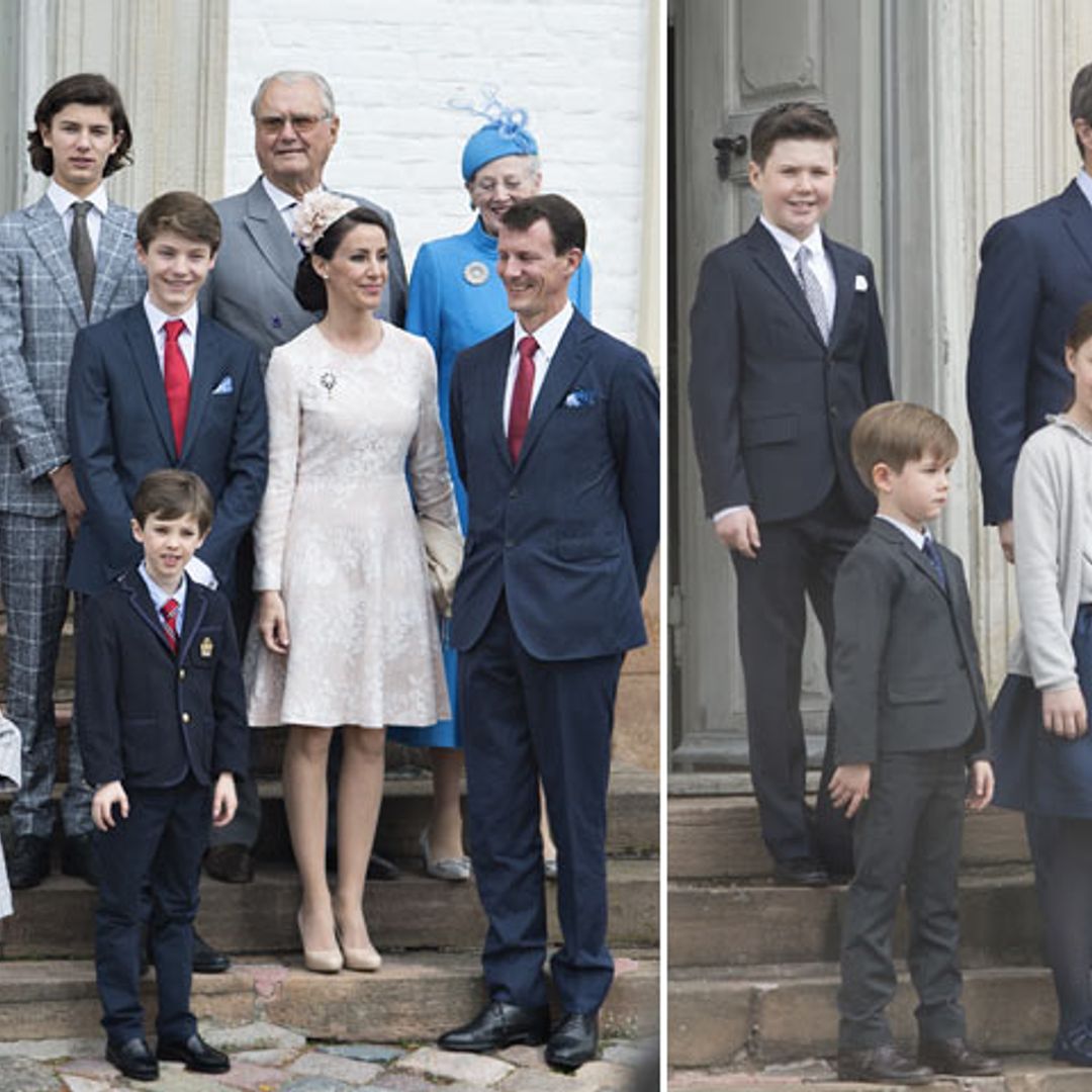 La Familia Real danesa se reúne en la confirmación del príncipe Félix