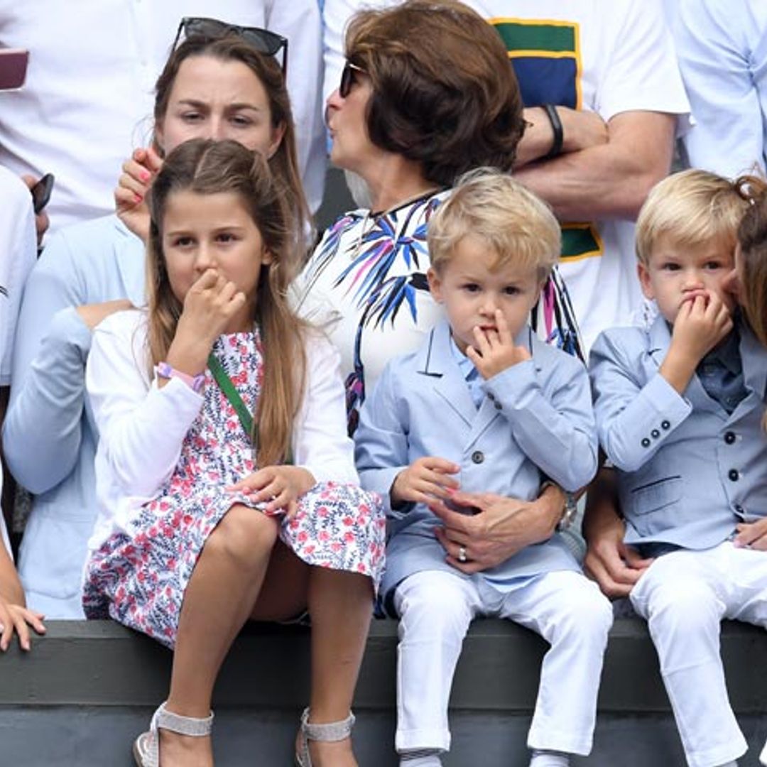 Sus cuatro hijos, los fans más divertidos de Roger Federer