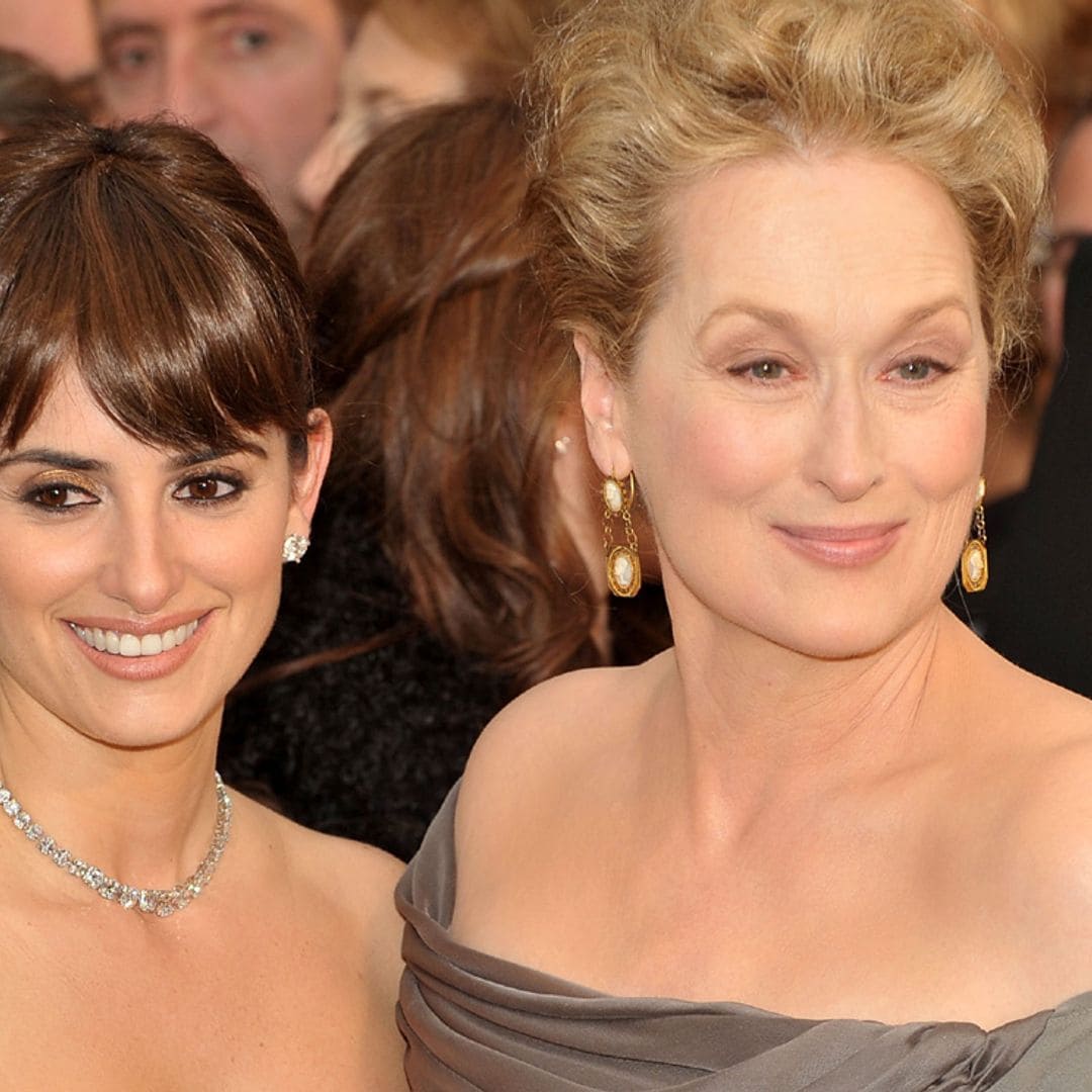 El momento fan de Penélope Cruz cuando ve a Meryl Streep: 'Le doy besos de abuela'
