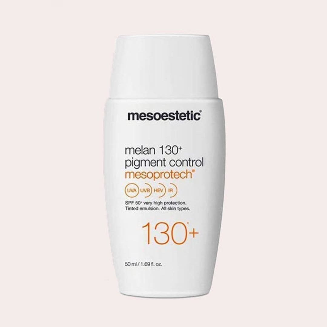 LA MEJOR CREMA SOLAR CON COLOR CONTRA EL MELASMA: Mesoestetic Melan SPF 130+ Pigment Control