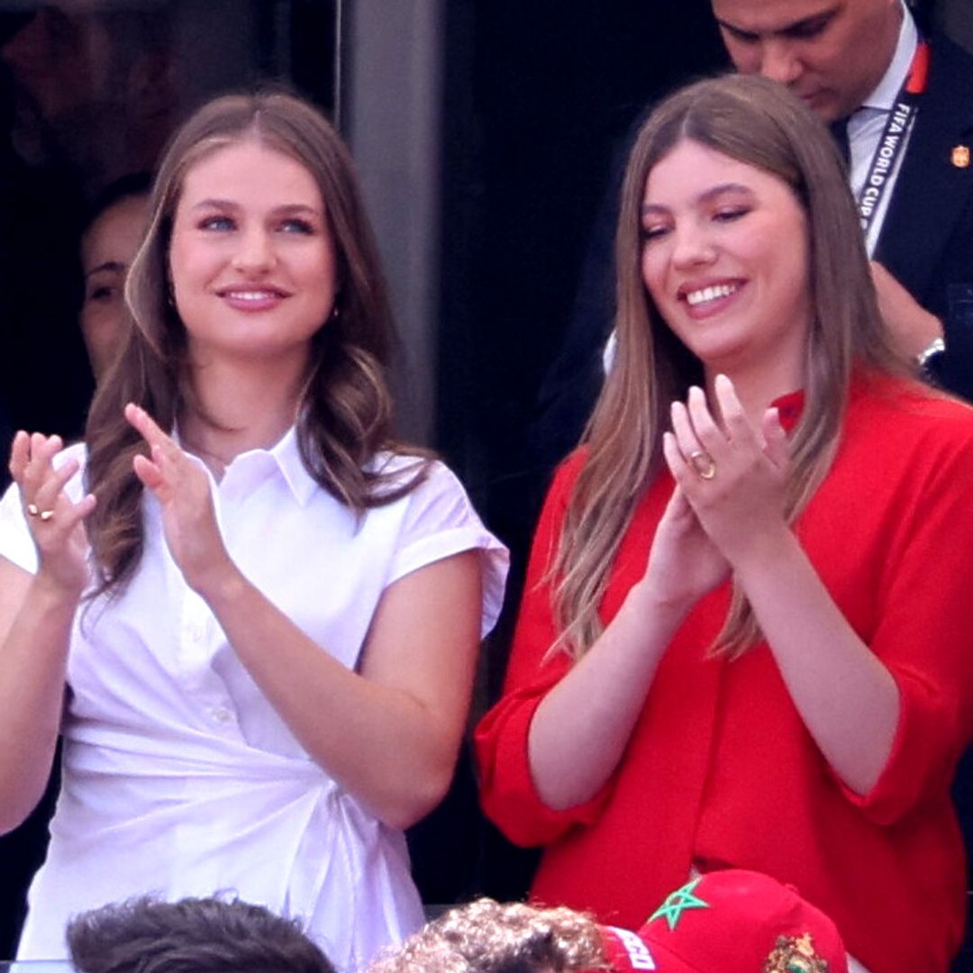 La princesa Leonor y la infanta Sofía, con muchos nervios y emoción en las gradas del MetLife Stadium