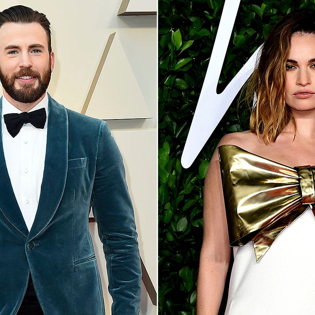 La noche de Lily James y Chris Evans en Londres dispara los rumores sobre una posible relación