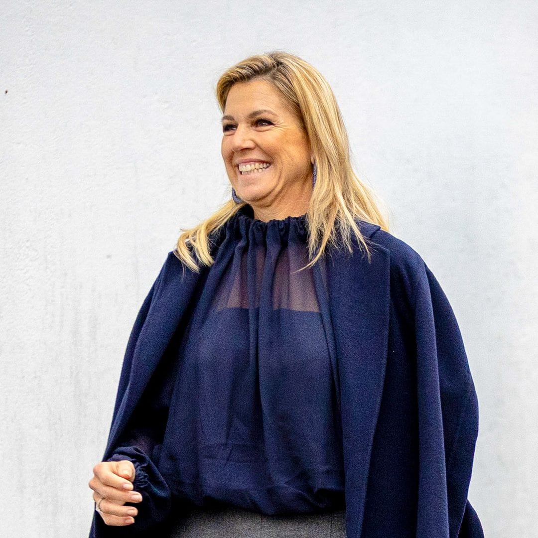 La reina Máxima de Holanda demuestra cómo llevar transparencias con elegancia