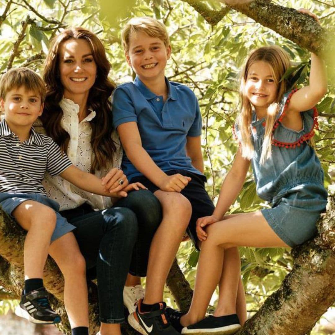 La princesa de Gales, radiante junto a sus tres hijos en plena naturaleza durante el Día de la Madre inglés