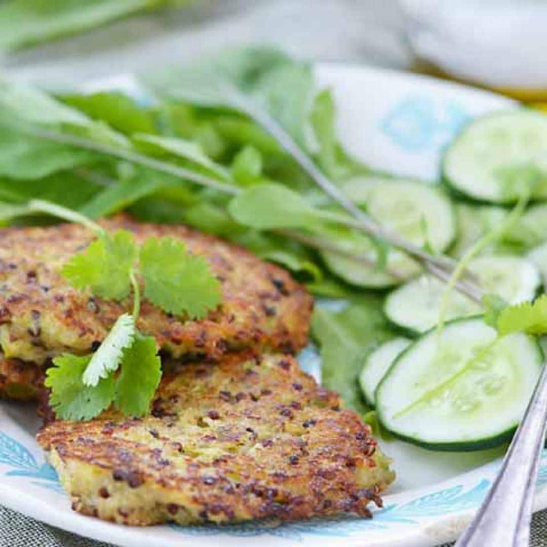 Buñuelos 'chatos' de calabacín y quinoa