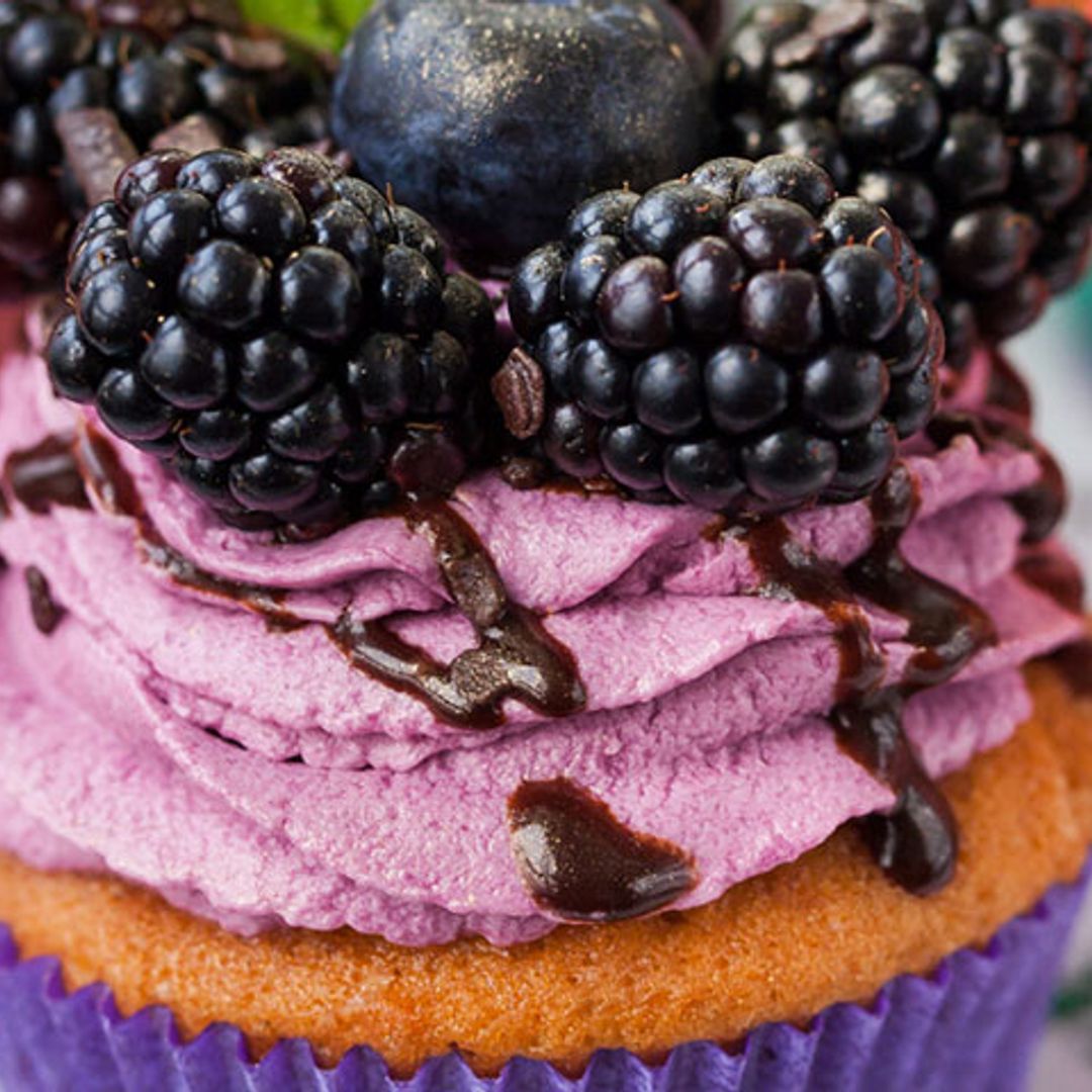'Cupcakes' con 'mousse' de moras