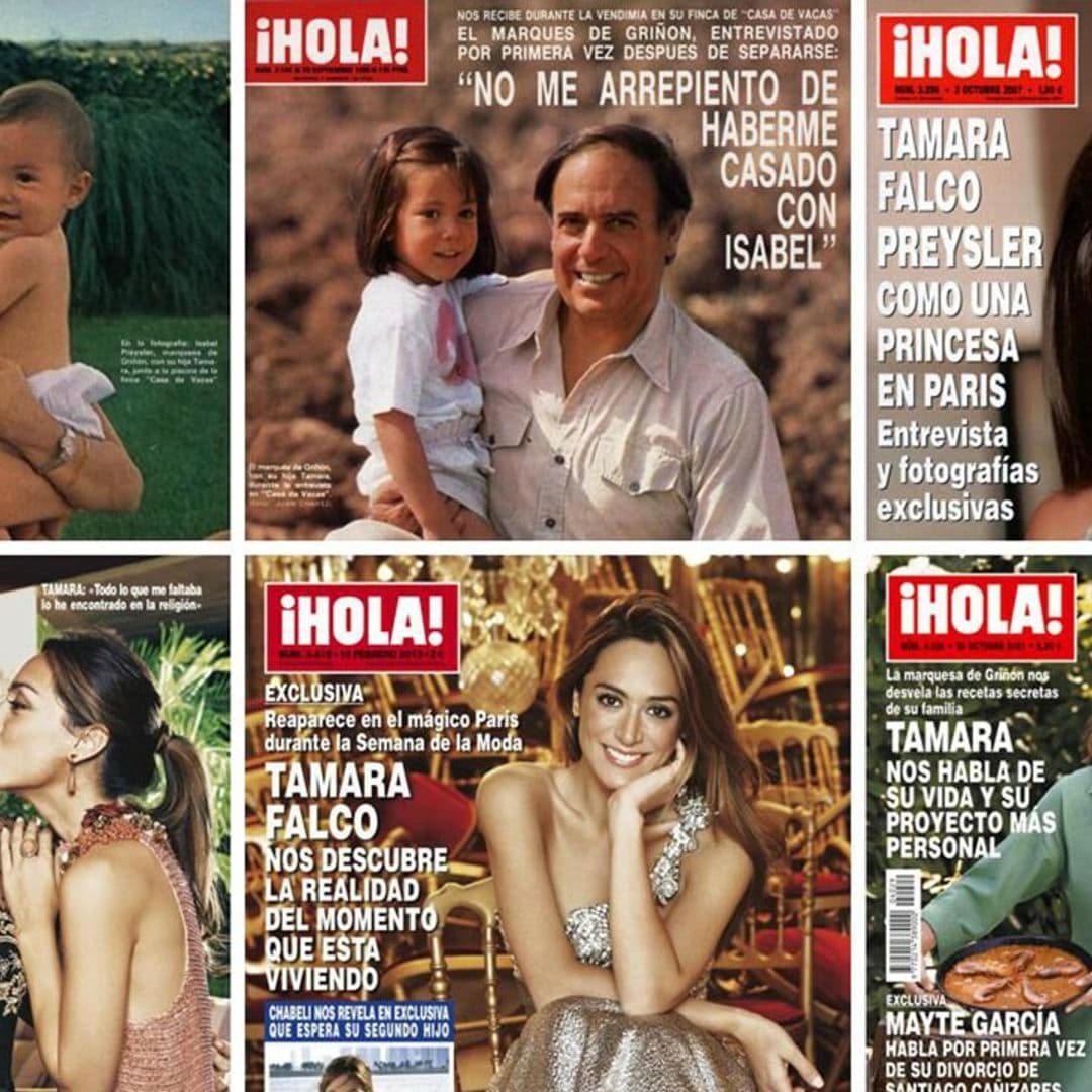 Las edades de Tamara Falcó: 40 años en 40 portadas de ¡HOLA!