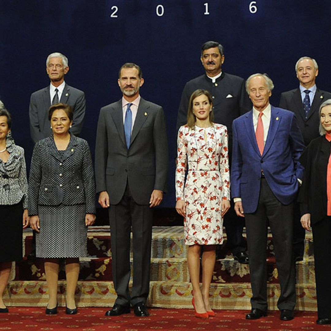 Los Reyes reciben a los galardonados horas antes de los Premios Princesa de Asturias