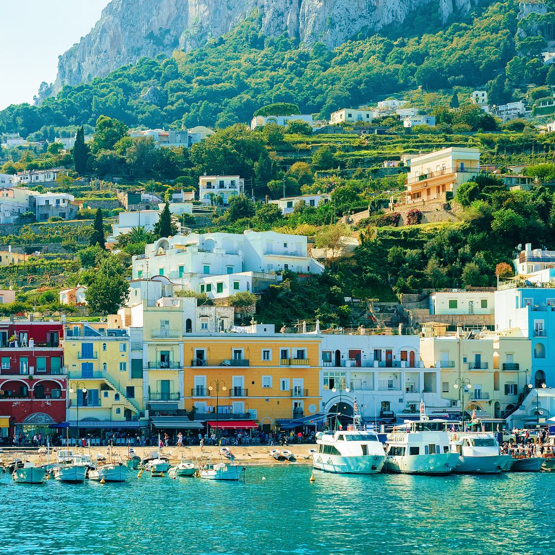 Marina de Anacapri, el monte Solaro, Italia