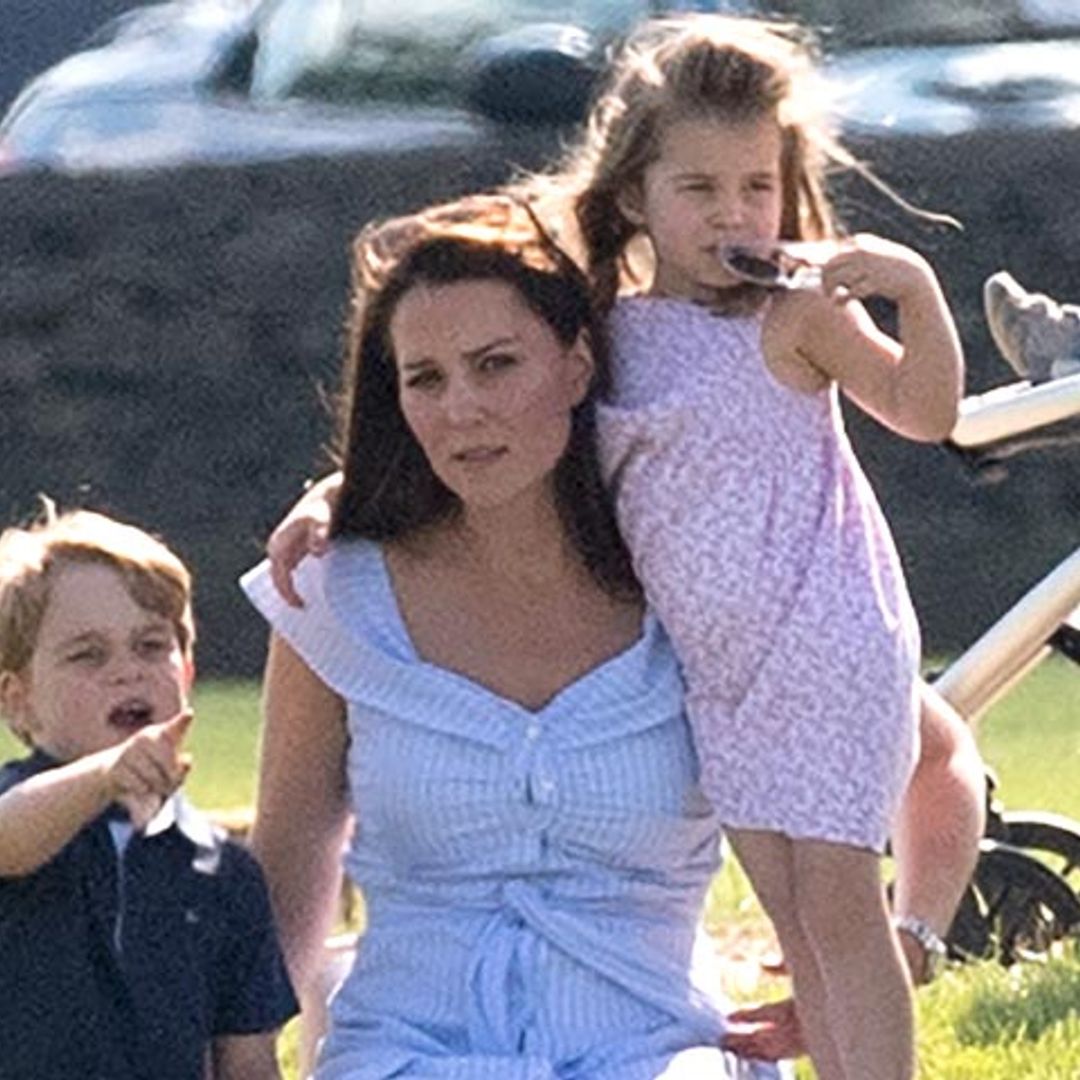 La tarde más divertida de George y Charlotte, hijos de los Duques de Cambridge, en el polo