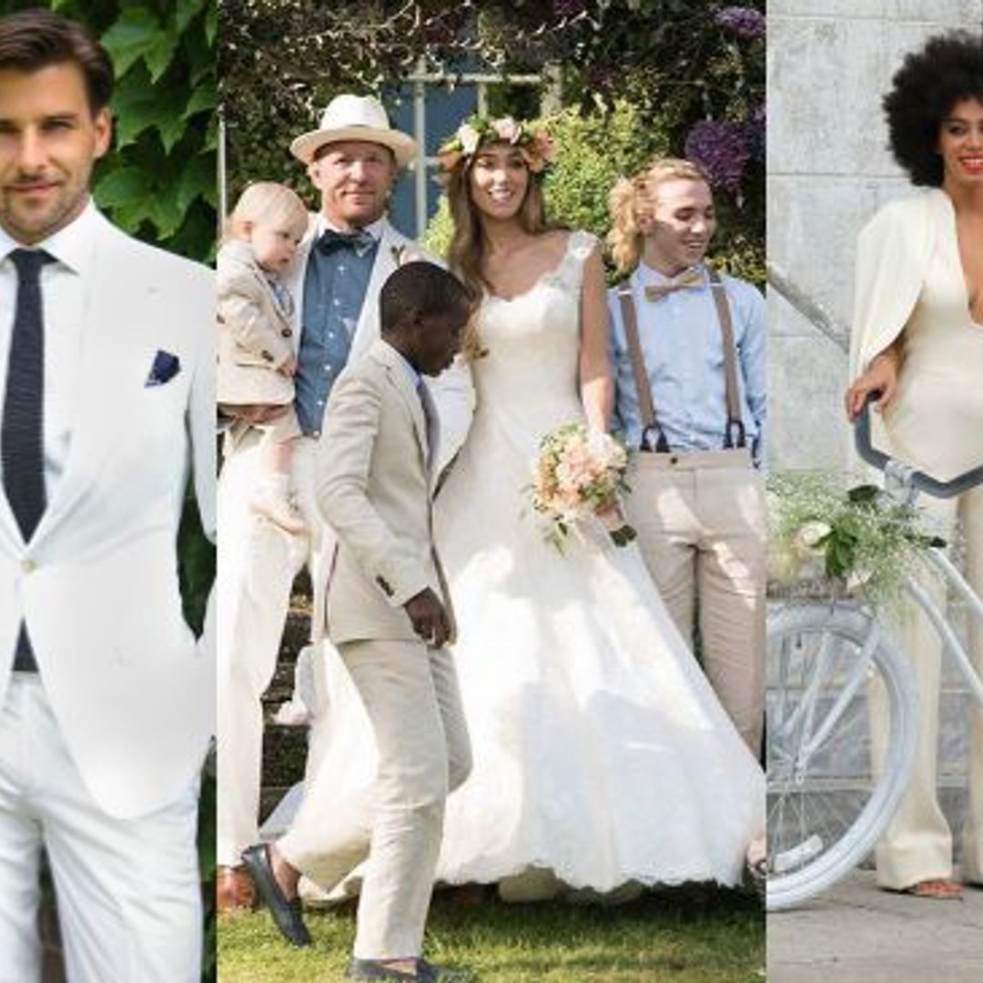 Los 'celebrity grooms' que se casaron de blanco
