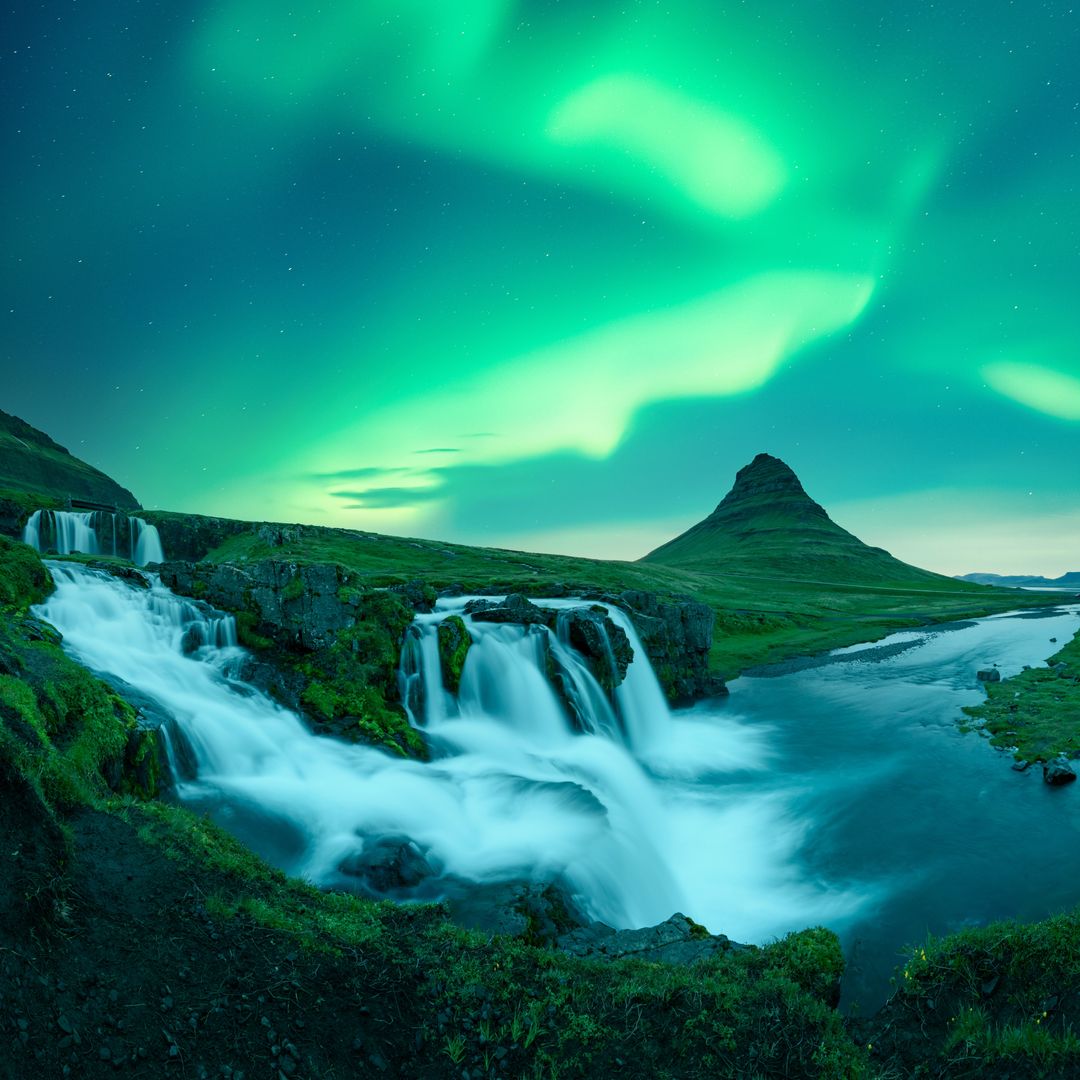 Auroras boreales en Islandia