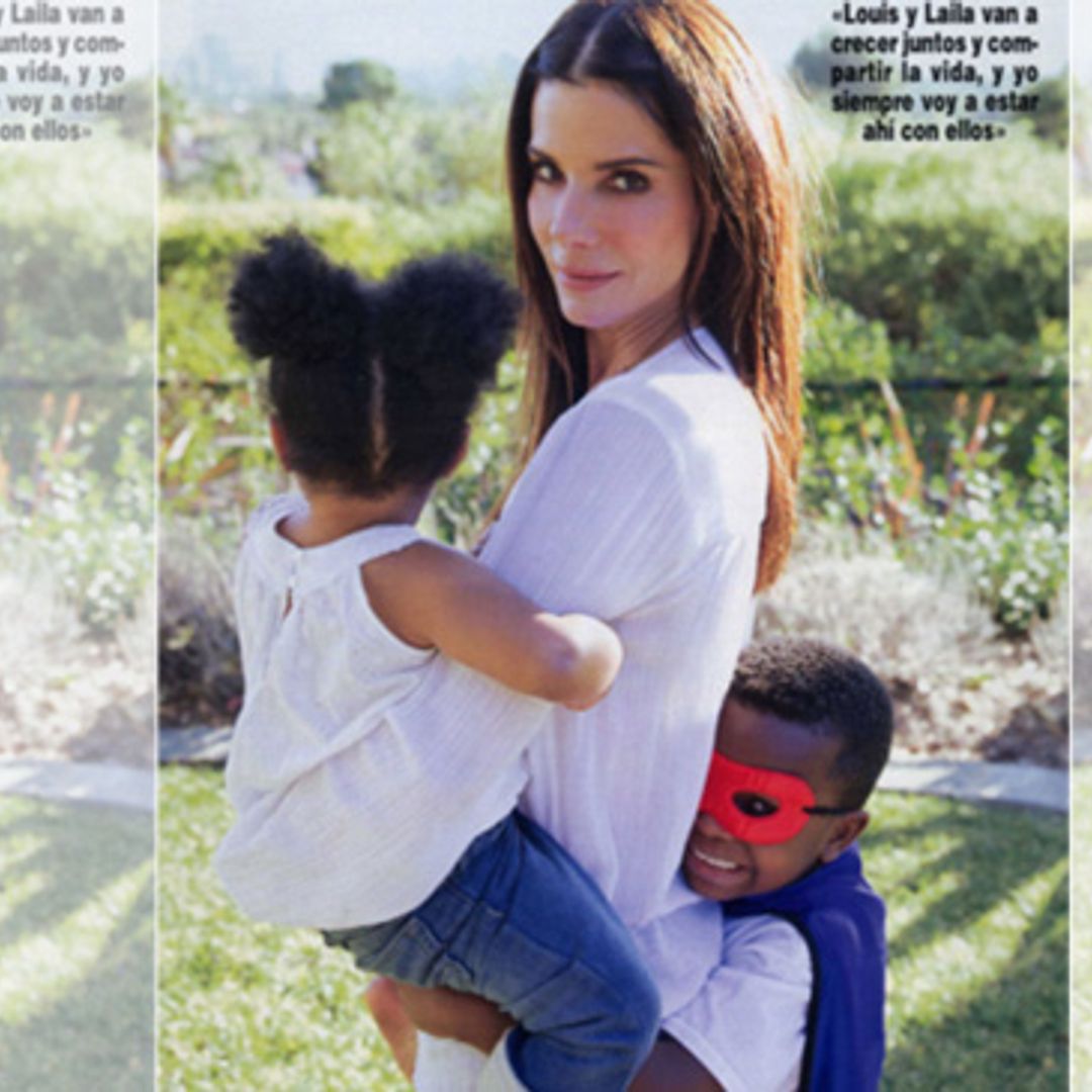 Exclusiva en ¡HOLA!: Sandra Bullock nos presenta a su hija Laila, la niña que ha completado su felicidad