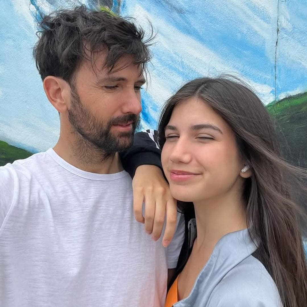 David Otero con su hija Luna