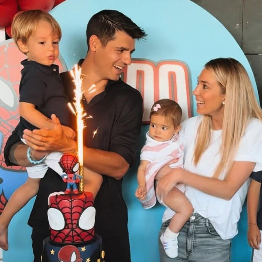 Primeras imágenes de Alice Campello y Álvaro Morata con sus hijos en casa tras reconciliarse