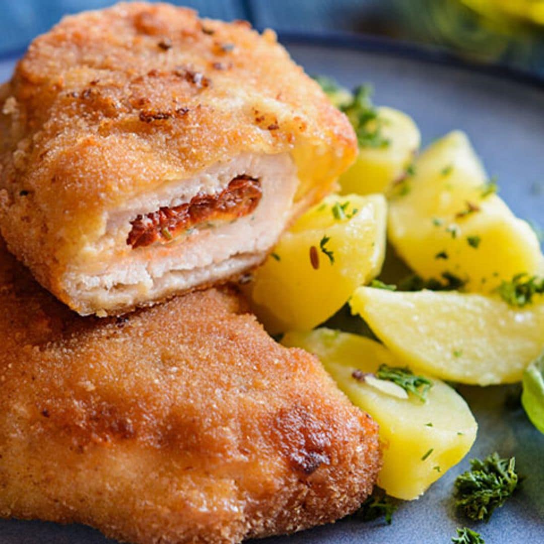 San Jacobo de piquillos y queso