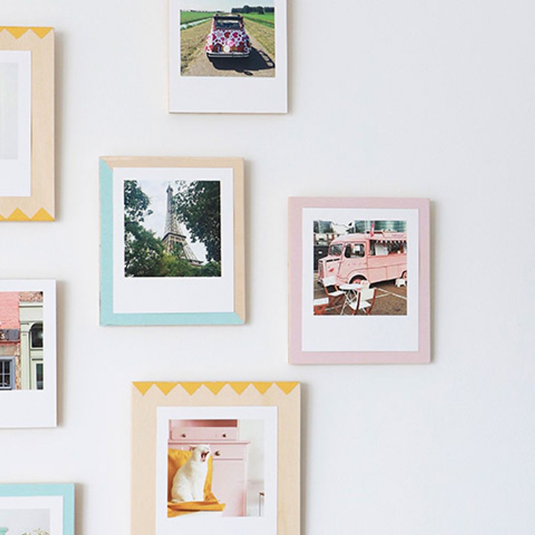 Marcos de fotos pintados a mano