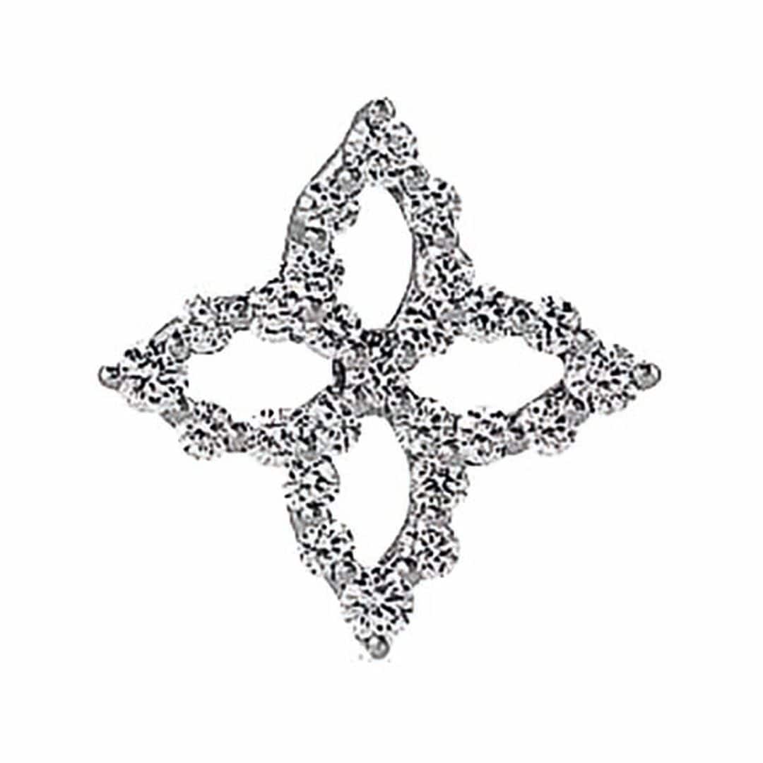 Pendientes de oro blanco y diamantes (3.020 €), de Roberto Coin