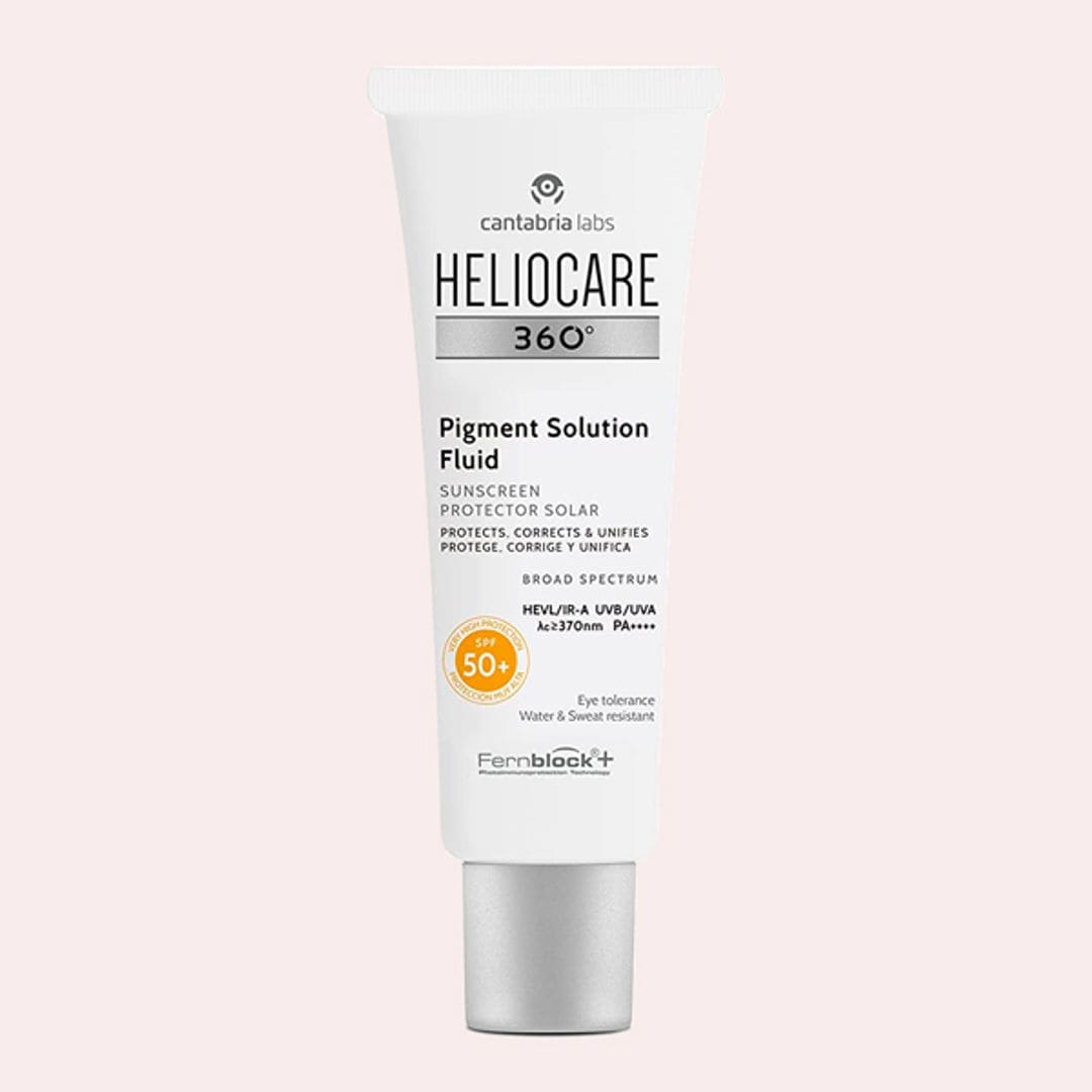 EL MEJOR PROTECTOR SOLAR PARA PIELES CON MANCHAS: Heliocare 360° Pigment Solution Fluid Spf 50+
