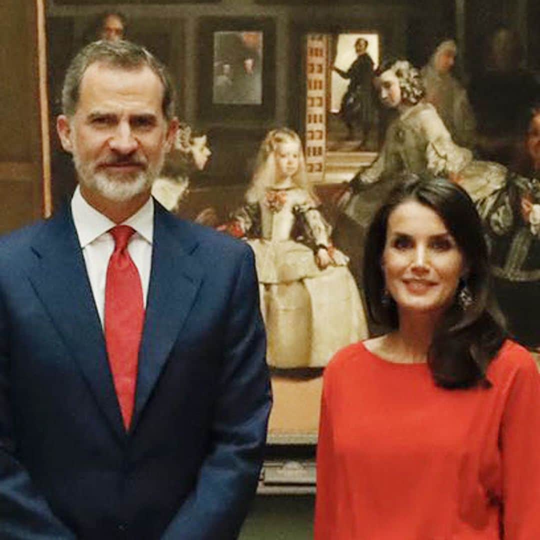 'Te daría un abrazo', el divertido momento de los Reyes en el Museo del Prado