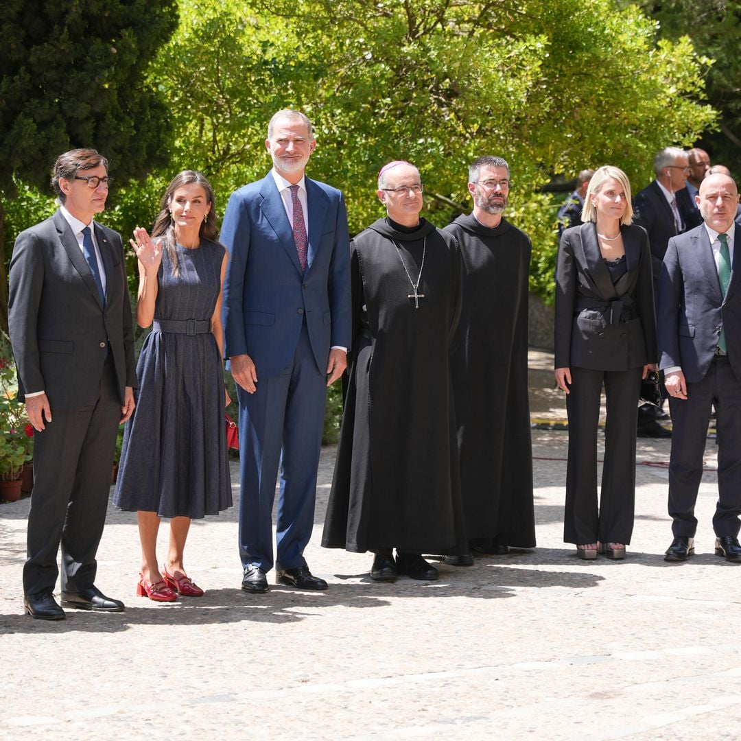 Los reyes Felipe y Letizia, en Barcelona, para celebrar los 1.000 años del Monasterio de Montserrat