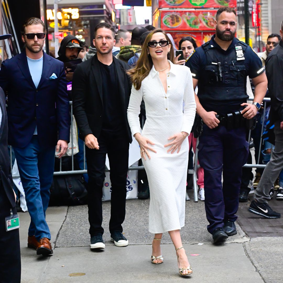 Ana de Armas is seen outside "ABC Studio" on May 15, 2025 in New York City. (Photo by Raymond Hall/GC Images)
