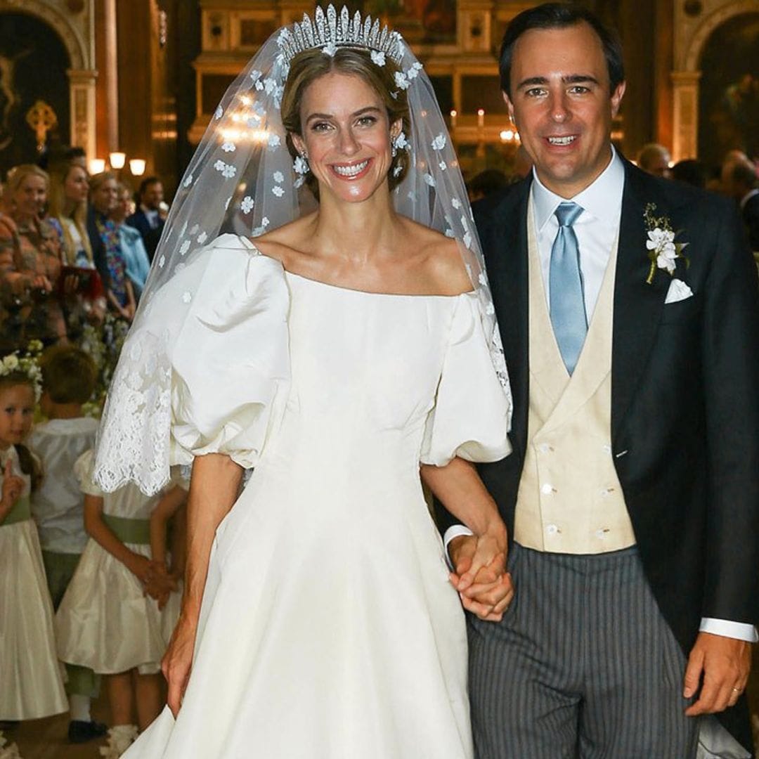 Las imágenes exclusivas de la boda real de Anunciata de Liechtenstein: dos vestidos de alta costura, dos tiaras y dos palacios vieneses
