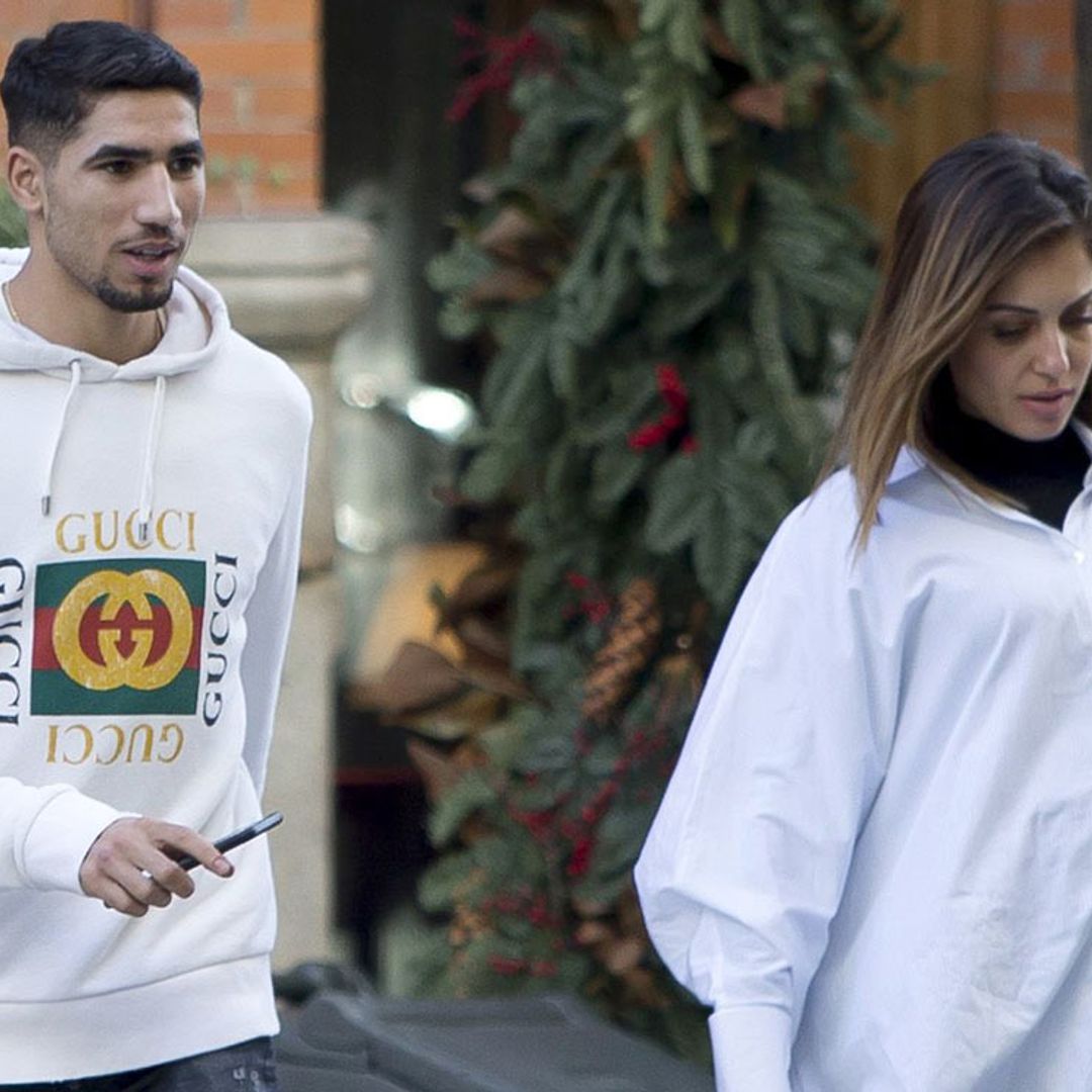 Hiba Abouk y Achraf Hakimi cuentan los días para ver la carita de su bebé
