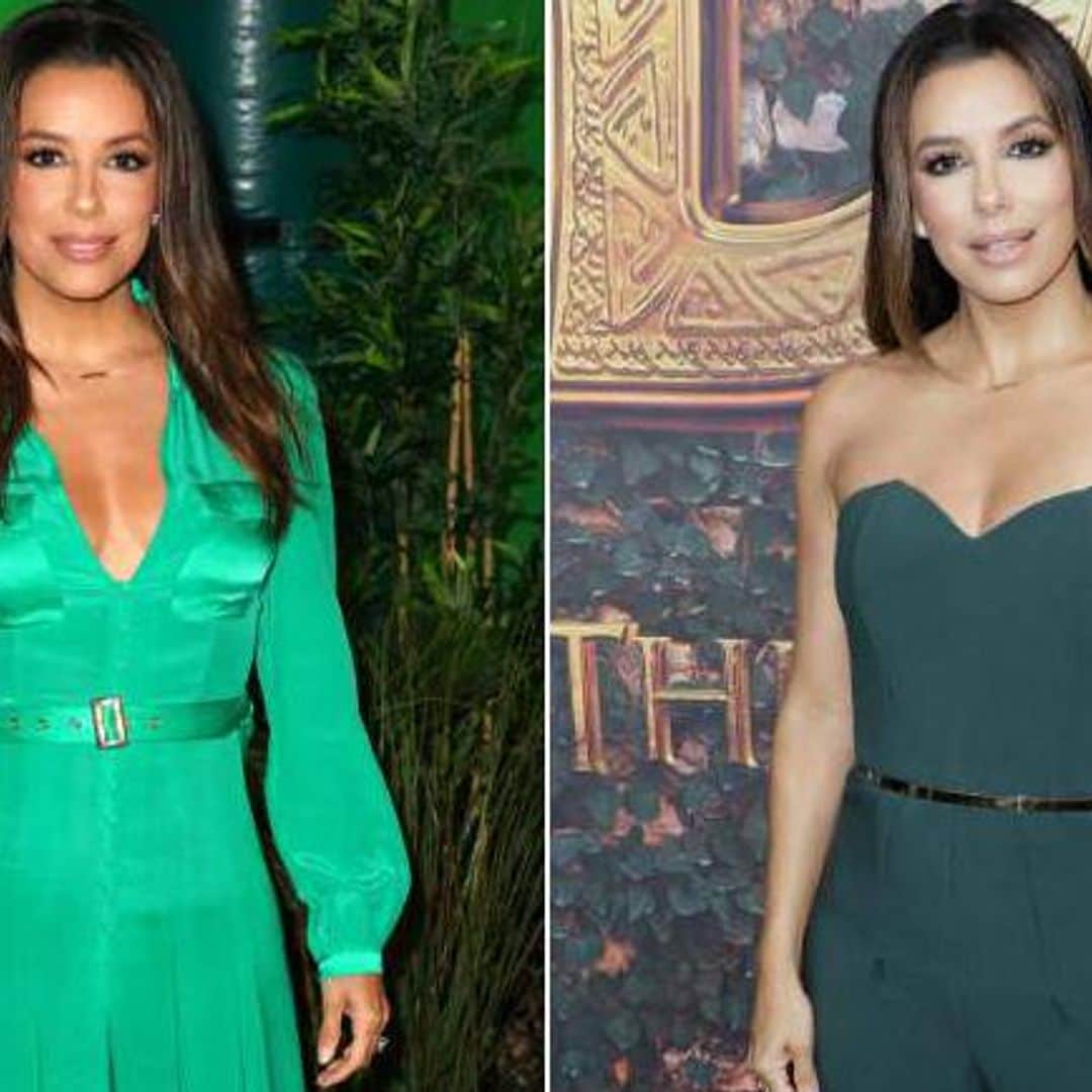 El verde es tendencia y Eva Longoria te muestra cómo llevarlo