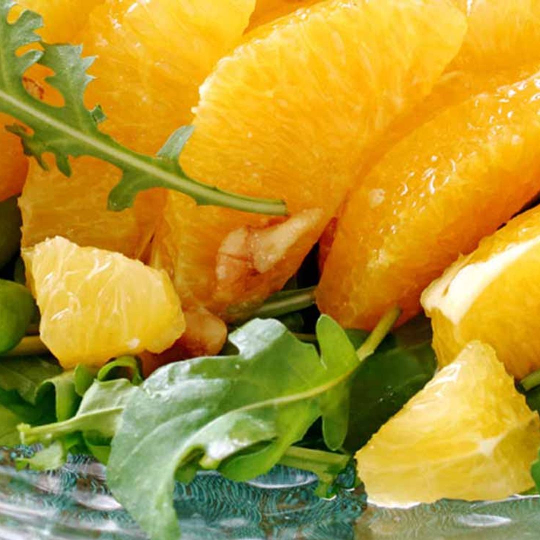 Rúcula con naranja