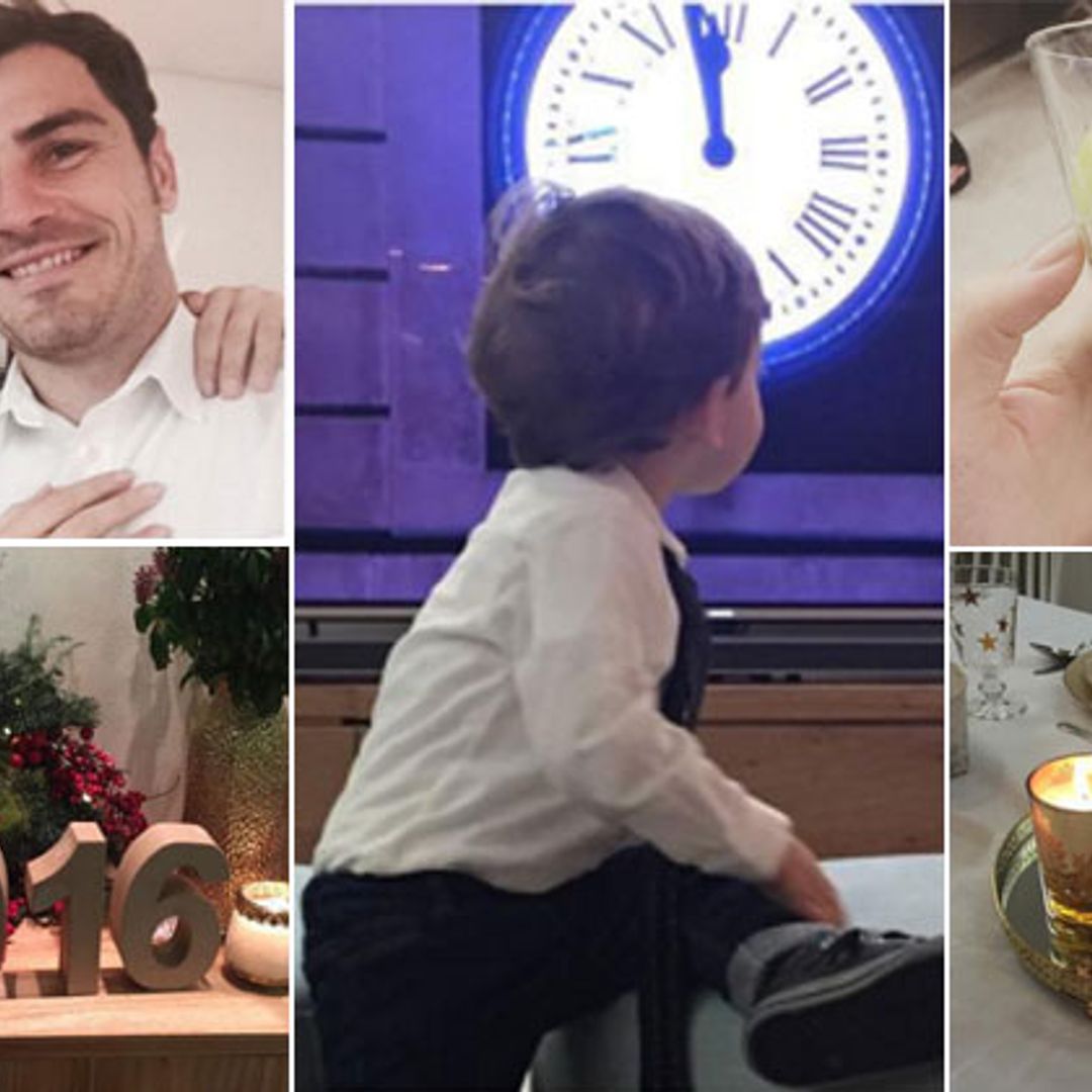 Iker Casillas y Sara Carbonero muestran su primera Nochevieja en Oporto con Martín