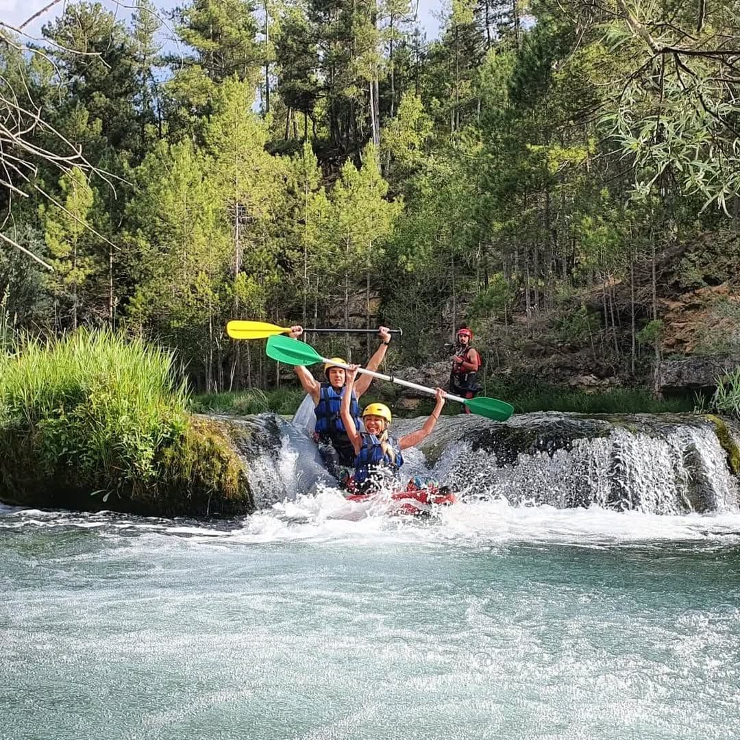 Canoaraft por el Tajo, Alto Tajo, Guadalajara
