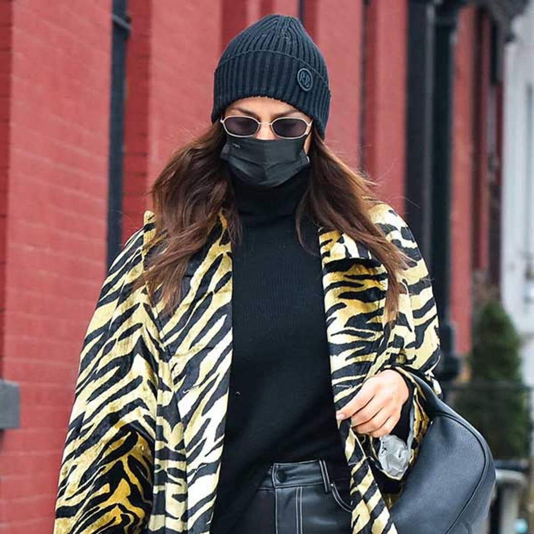 Si creías que el pantalón de cuero era incómodo, la versión 'comfy' de Irina Shayk te hará cambiar de idea
